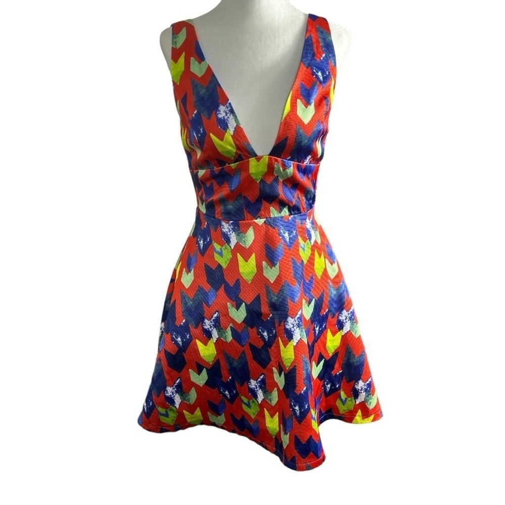 Mustard Seed Colorful cocktail spring Dress Women's Size Small